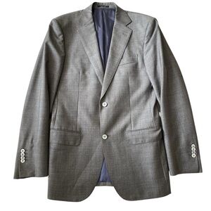 Suitsupply Blazer Napoli Men’s 40L Gray Super 110 Pure Wool Vitale Barberis